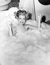 Gloria DeHaven, American Actress, Portrait in Bathtub with Soapsuds, circa 1944