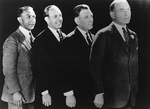 The Warner Brothers, Harry, Jack, Sam, and Albert, Film Executives at Warner Brothers Studios, Portrait, circa 1920's
