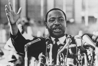 Martin Luther King, Jr., Close-Up During Speech, circa 1960's