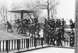 National Guard Opening Fire on Kent State University Demonstrators, Ohio, USA, 1970