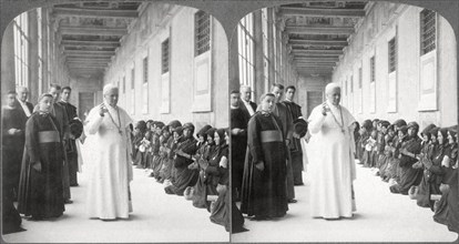 Pope Pius X, Blessing Pilgrims at Vatican, 1903