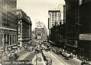 Times Square Looking North from 42nd Street, New York City, USA, circa 1933