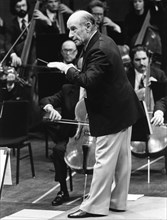 Erich Leinsdorf (1912-1993) Austrian-born American Conductor, Portrait with New York Philharmonic Orchestra, 1978