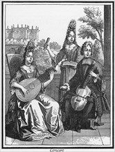 A Concert at Court, Viola da Gamba, circa 1650