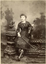 Woman with Viola, Portrait, circa 1900