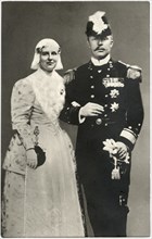 Wilhelmina, Queen of the Kingdom of the Netherlands and husband Prince Hendrick, Portrait, Postcard, circa 1915