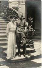 Prince John Constantinovich or Prince Ivan (1886-1918) of Russia, with Wife, Princess Helen of Serbia, Portrait, circa 1914