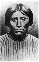 Kintpuash or Captain Jack (1837-73), Chief of Native American Modoc Tribe of California and Oregon, Portrait taking Shortly after Capture by US Army, 1873