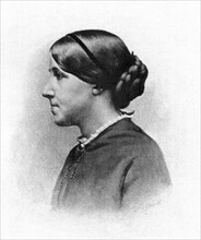 Louisa May Alcott (1832-88), American Novelist, Portrait, circa 1862