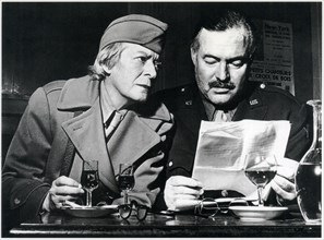 Janet Flanner (1892-1978) and Ernest Hemingway (1899-1961), Portrait Wearing Uniforms of War Correspondents, Paris, France, 1944