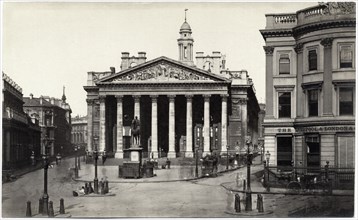 Royal Exchange, London, England, United Kingdom, Albumen Print, circa 1890