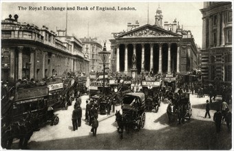 Royal Exchange, London, England, United Kingdom, Postcard, circa early 1900's