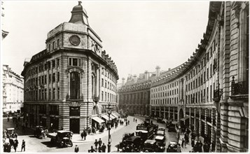 Regent Street, London, England, United Kingdom, Postcard circa 1930