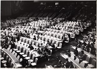 United Nation General Assembly, Arab Peace Plan, New York City, USA, August 21, 1958