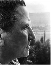 Gertrude Stein (1874-1946), American Novelist and Poet, Close-Up Profile, circa early 1930's