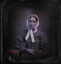 Woman Wearing Bonnet, Portrait, Daguerreotype, Circa 1850's
