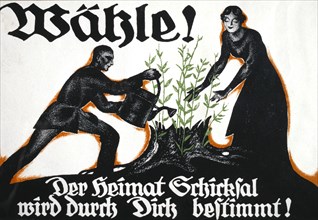 Election Poster, "Vote! The Destiny of the Homeland Will be Decided by You", Germany, 1295