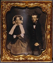 Couple in Formal Attire, Portrait, Daguerreotype, circa 1850's