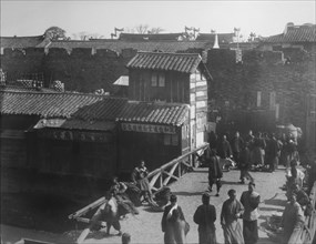 Busy Street Scene, Shanghai, China, circa 1890