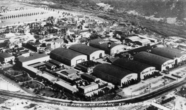 Warner Brothers' First National Studios, High Angle View, Burbank, Los Angeles, California, USA, circa 1930