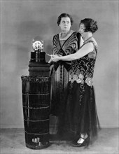Marie Dressler, Polly Moran, on-set of the Film, "Caught Short", 1930