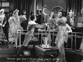 Zelma O'Neal, Charles 'Buddy' Rogers, Nancy Carroll, Thelma Todd, on-set of the Film, "Follow Thru", 1930