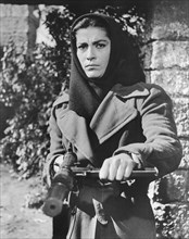 Irene Papas, on-set of the Film, "The Guns of Navarone", 1961