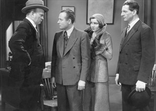 Monroe Owsley, Claudette Colbert, Robert Barrat, on-set of the Film, "Honor Among Lovers", 1931