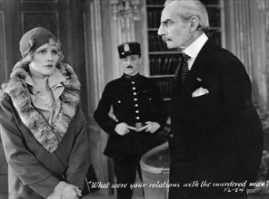 Jeanne Eagels, Granville Bates (right), on-set of the Film, "Jealousy", 1929