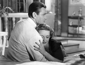 Herbert Marshall, Bette Davis, on-set of the Film, "The Letter", 1940