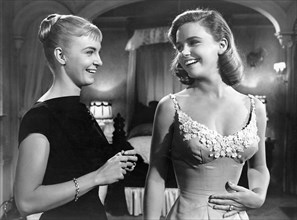 Joanne Woodward, Lee Remick, on-set of the Film, "The Long, Hot Summer", 20th Century Fox Film Corp., 1958