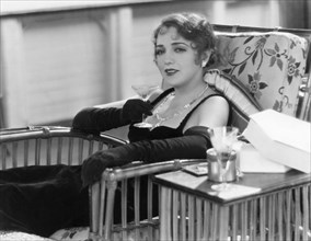 Bebe Daniels, on-set of the Film, "My Past", 1931