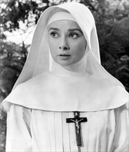 Audrey Hepburn, on-set of the Film, "The Nun's Story", 1959