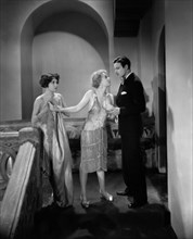 Dorothy Sebastian, Anita Page, Nils Asther, on-set of the Film, "Our Dancing Daughters", 1928