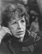 Lotte Lenya, on-set of the film, "The Appointment", 1969