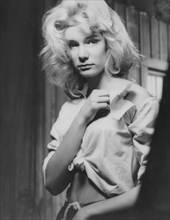 Yvette Mimieux, on-set of the Film "Platinum High School", 1960