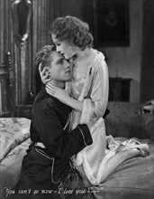 Phillips Holmes, Nancy Carroll, on-set of the Film, "Stolen Heaven", 1931