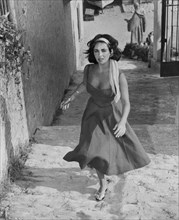 Elizabeth Taylor, on-set of the Film "Suddenly, Last Summer", 1959