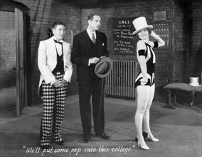 Jack Oakie, William Austin, Nancy Carroll, on-set of the Film "Sweetie", 1929