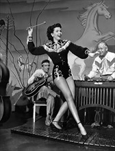 Ann Miller, on-set of the Film "Texas Carnival", 1951