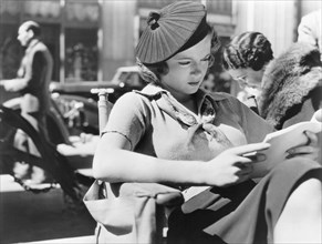 Lana Turner, Reading Script on-set of the Film "They Won't Forget", 1937
