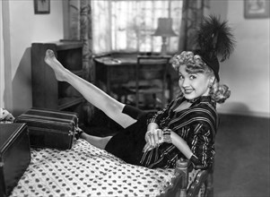 Olga San Juan, on-set of the Film "Variety Girl", 1947