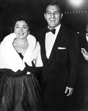 Danny Thomas and his wife, Rose at Formal Event, 1954