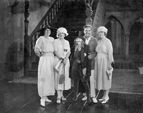 Gladys Hanson, Ruth Chatterton, Mary Pickford (in Costume for Captain Kidd, Jr), Douglas Fairbanks, Fay Bainter, Portrait, 1919