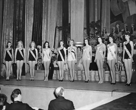 Eventual Winner Jo-Carroll Dennison, right, and Other Miss America Pageant Semi-finalists, September 12, 1942
