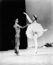 Rudolf Nureyev, Margot Fonteyn, on-set  of the Documentary "An Evening with the Royal Ballet", 1963