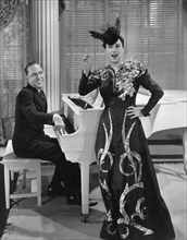 Beatrice Lillie, on-set of the Film "Dr. Rhythm", 1938