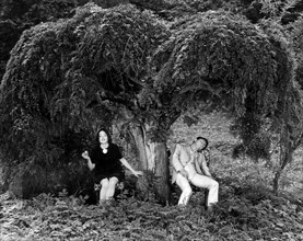 Jitka Novakova, Karel Novak, on-set of the Film "Fruit of Paradise" (aka Ovoce Stromu Rajskych Jime), 1969