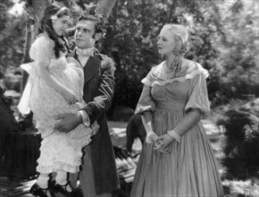 Edith Fellows, Colin Clive, Virginia Bruce, on-set of the Film "Jane Eyre", 1934