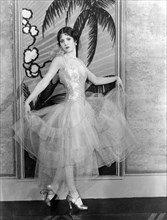 Olive Borden, on-set of the Silent Film "The Joy Girl", 1927